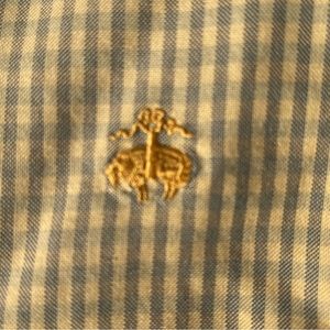 Brooks Brothers Button Down Classic Plaid Blue